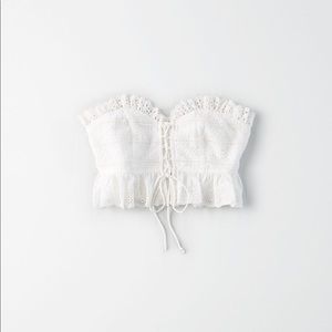 AE Strapless Crop Top